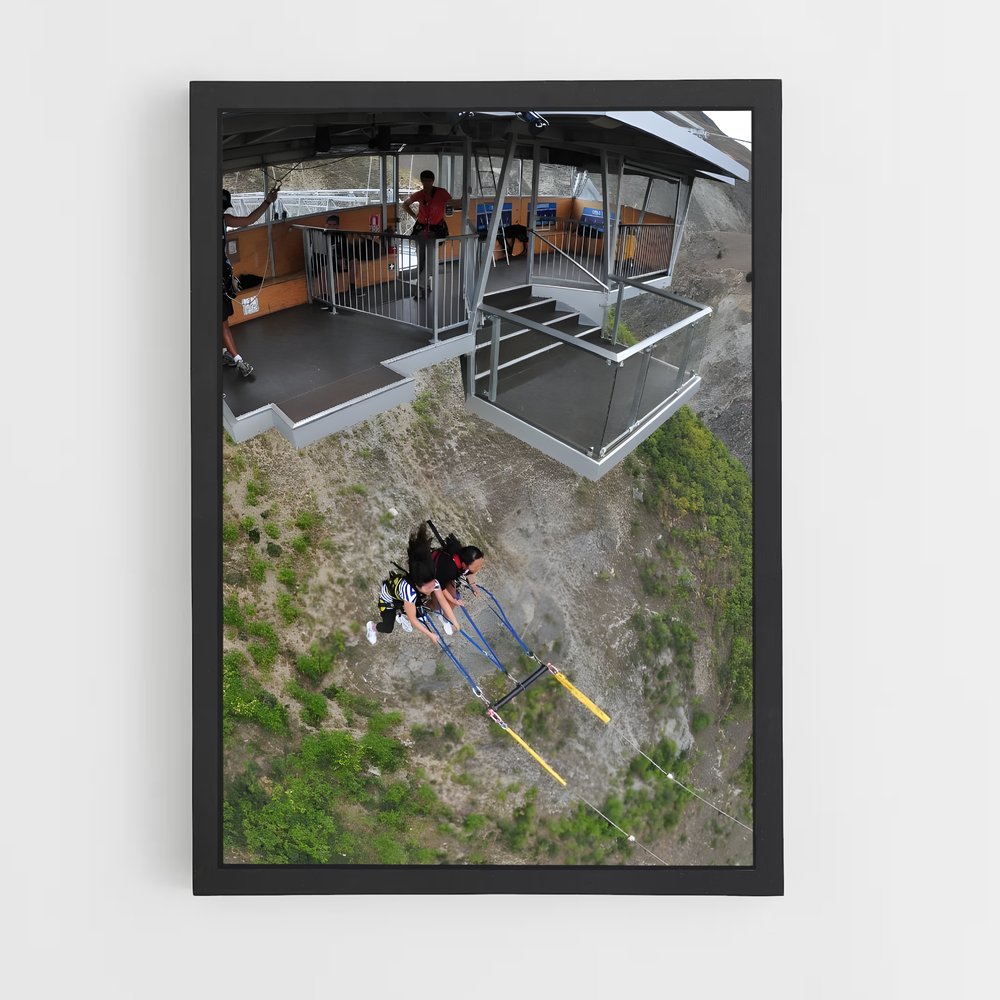 Poster Sursaut Aérien – affiche Saut à l’élastique (vue 2)